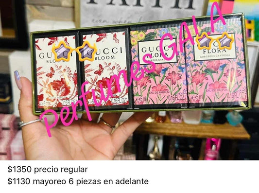 Gucci set mini 4 piezas