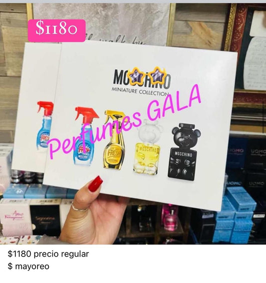 Moschino set mini 4 piezas 5ml