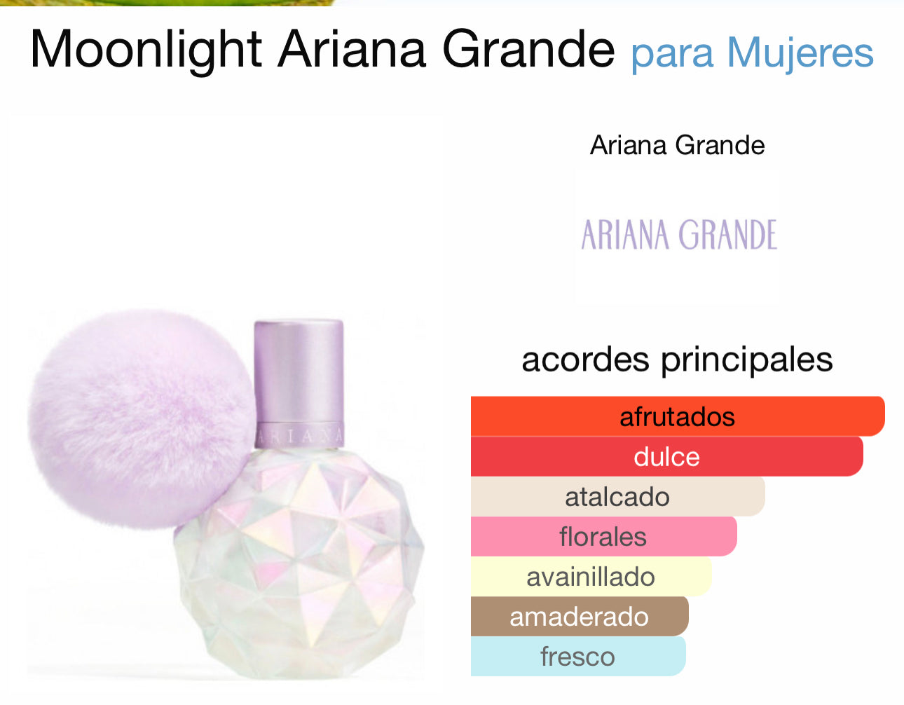 Moonlight Ariana Grande para Mujeres EDP 100ml