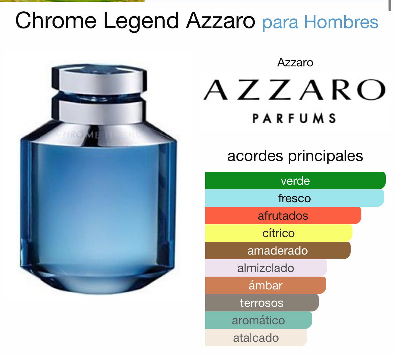 Chrome Legend Azzaro para Hombres EDT 125 ml