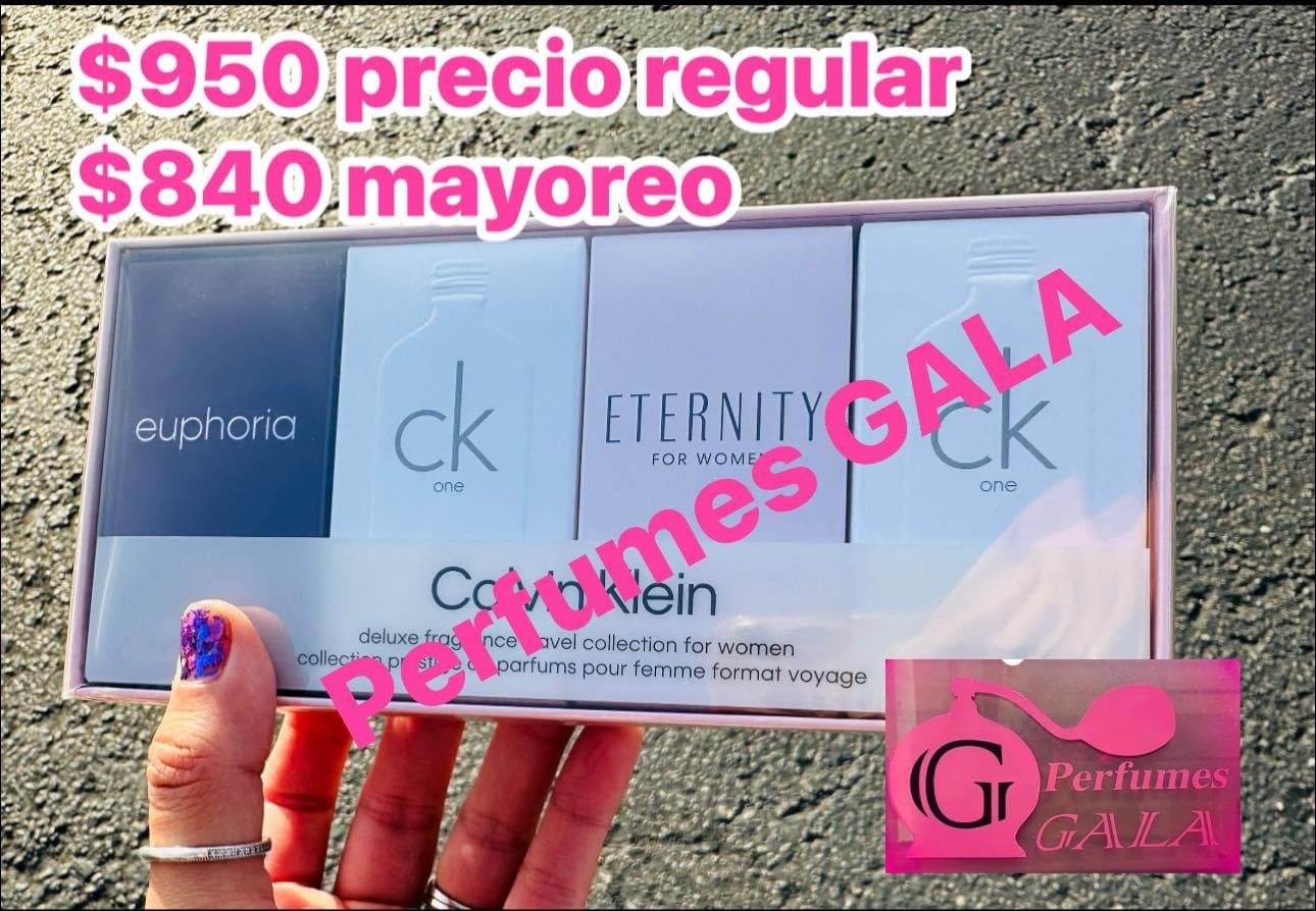 Calvin Klein set mini woman 4 piezas
