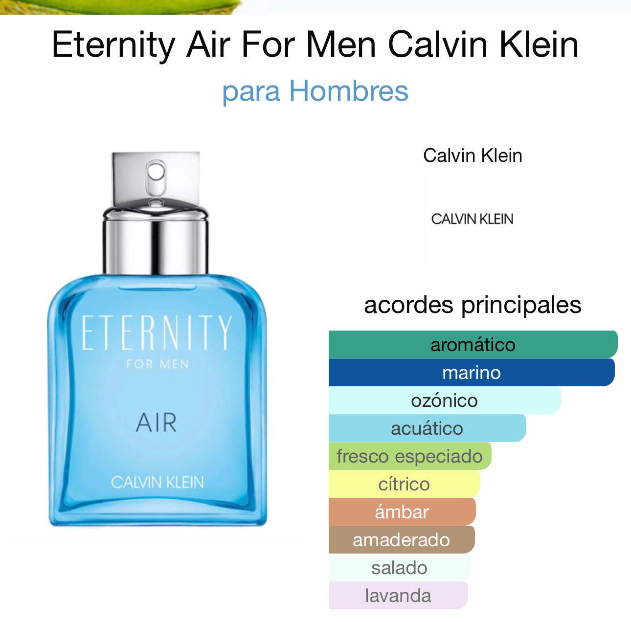 Eternity Air For Men Calvin Klein EDT 100ml
