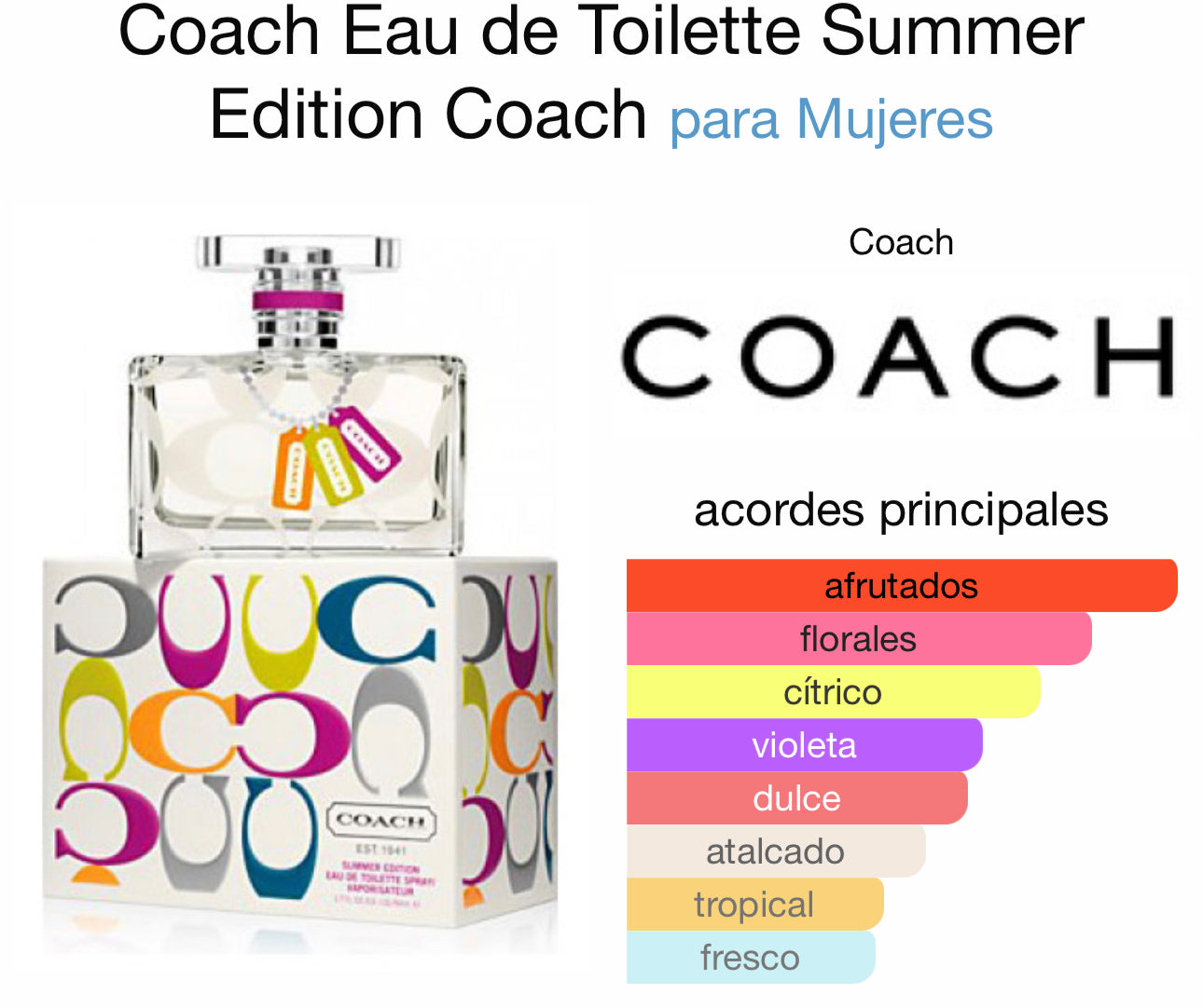 Coach Signature Summer Eau de Toilette Spray, 1.7 fl oz