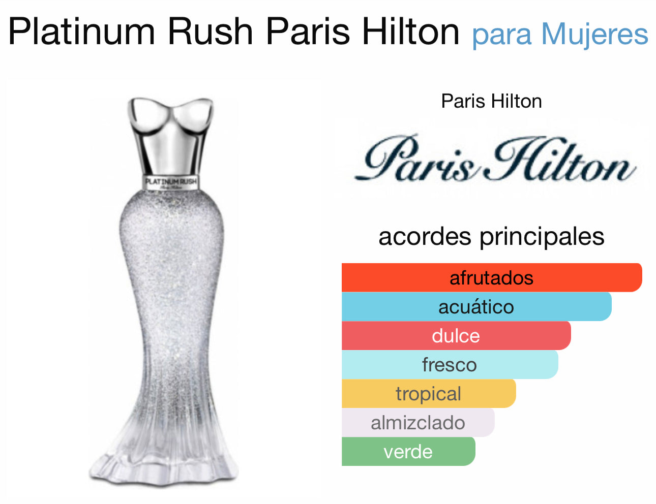 Platinum Rush Paris Hilton para Mujeres EDP 100ml