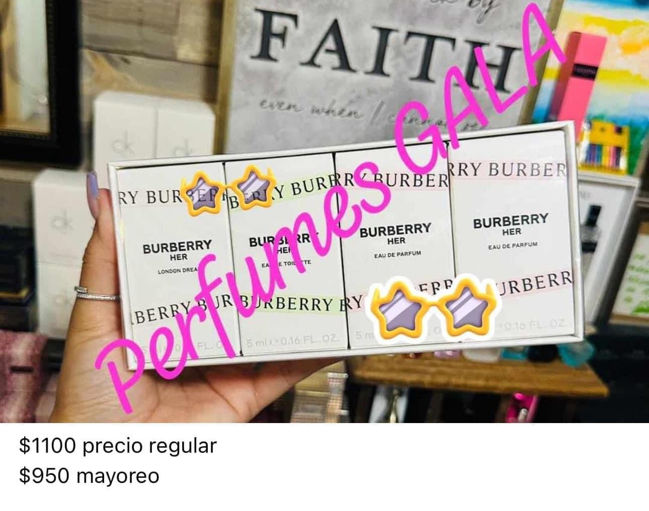 Burberry Her set mini 4 piezas