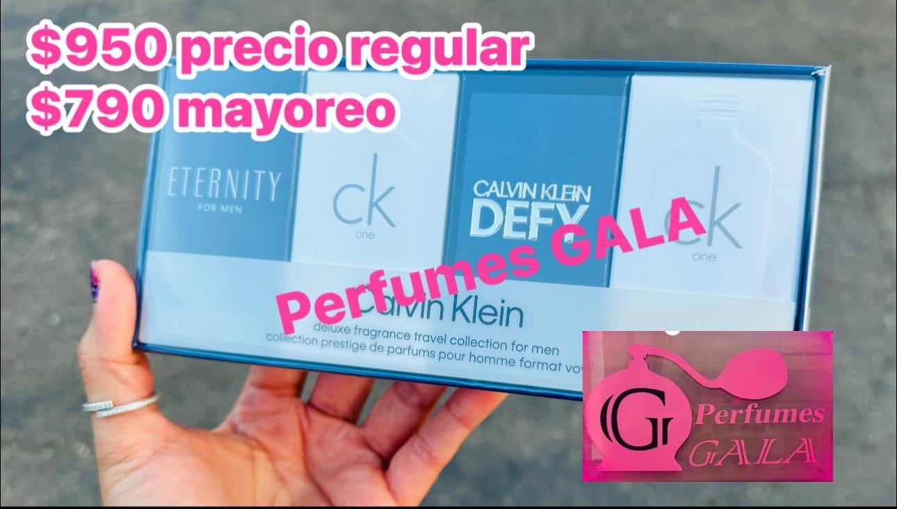 Calvin Klein set mini 4 piezas 10ml