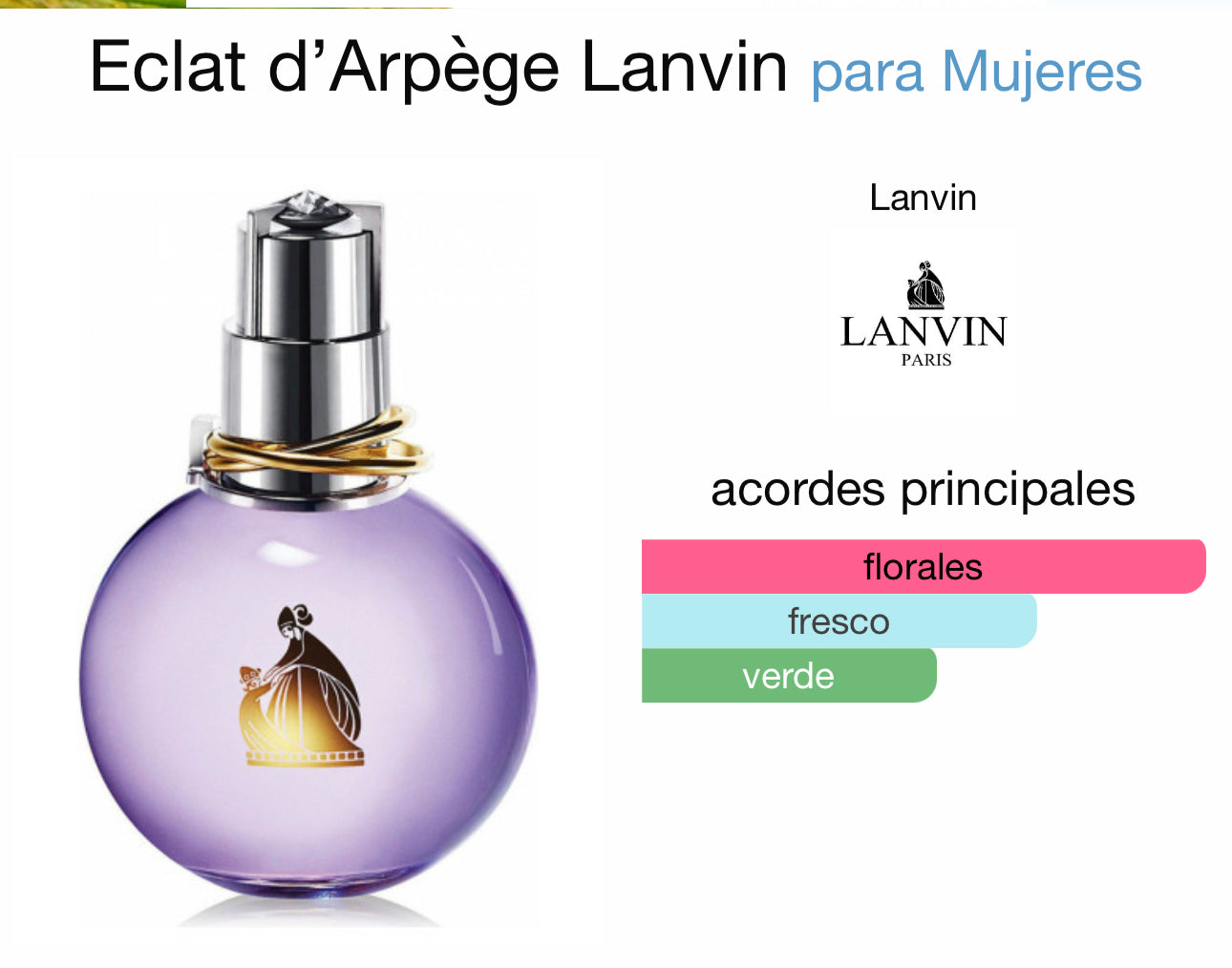Eclat d’Arpège Lanvin para Mujeres EDP 100ml