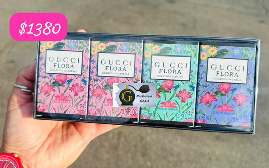 Gucci mini set 4 piezas