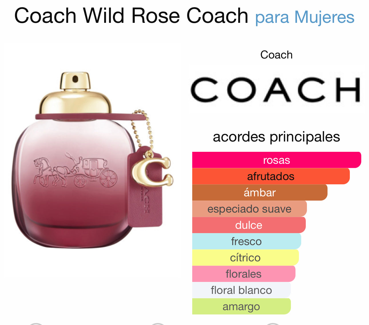 Coach Wild Rose Coach para Mujeres EDP 100ml