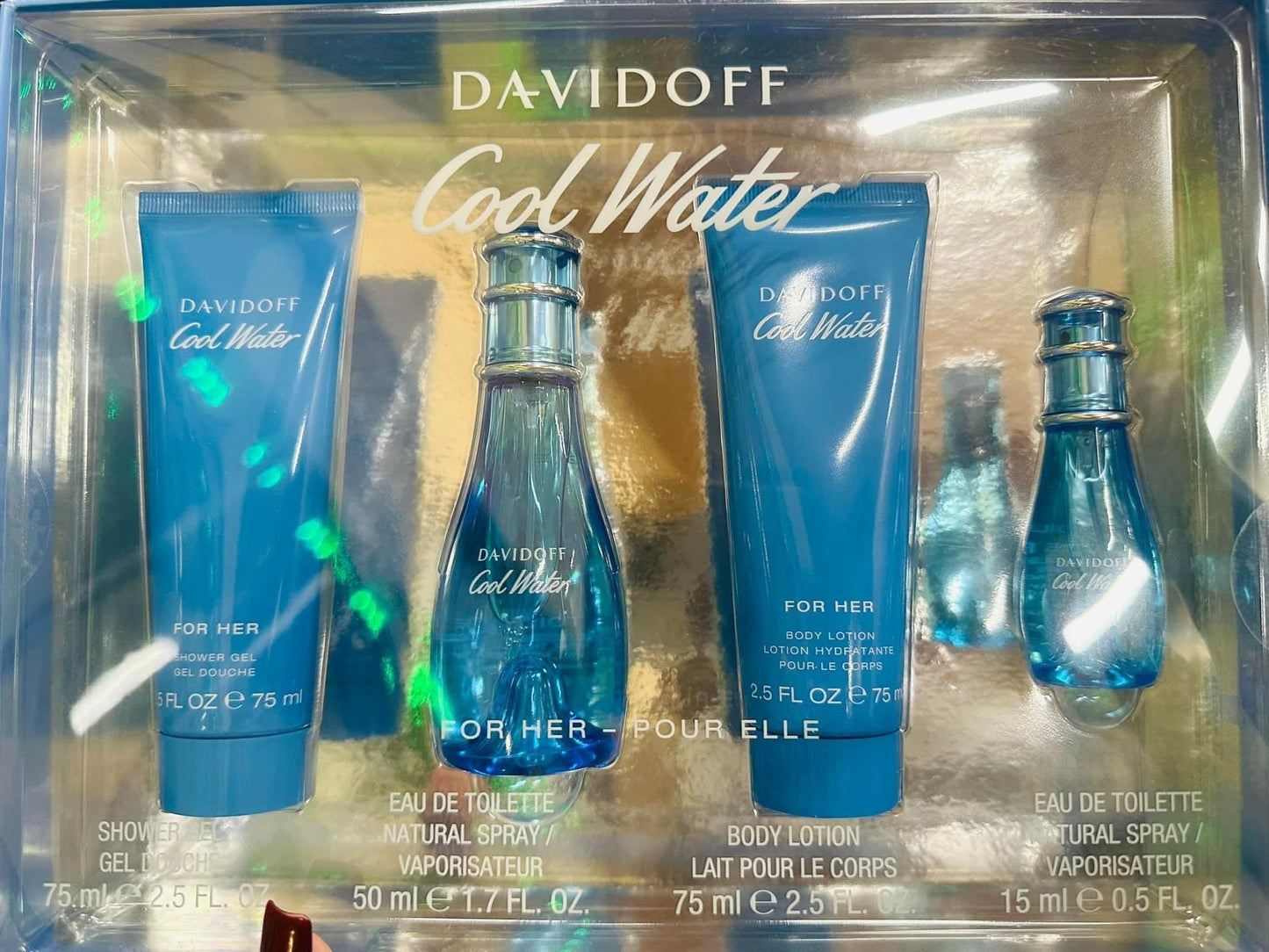 COOL WATER WOMAN SET 4 PIEZAS
