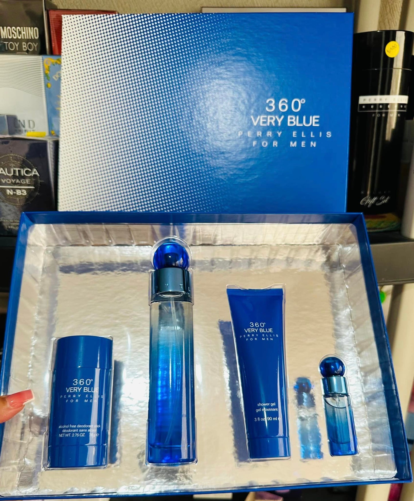 360° Very Blue Perry Ellis 100ml Set 4 Pieces