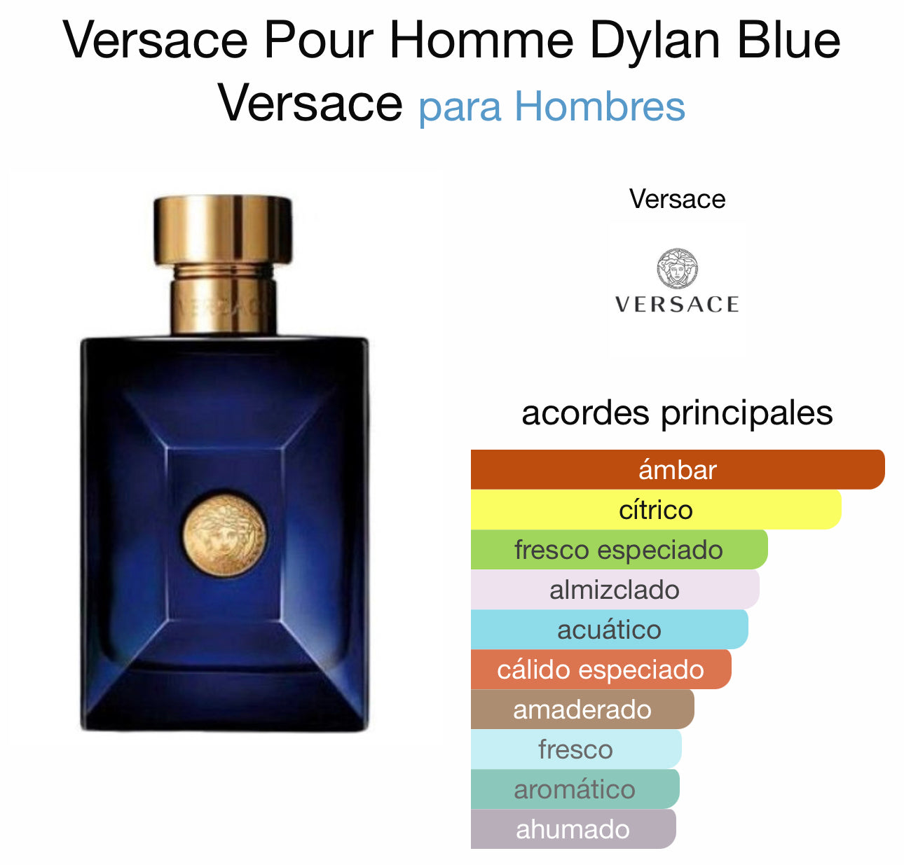 Versace Pour Homme Dylan Blue Versace para Hombres EDT 100ml