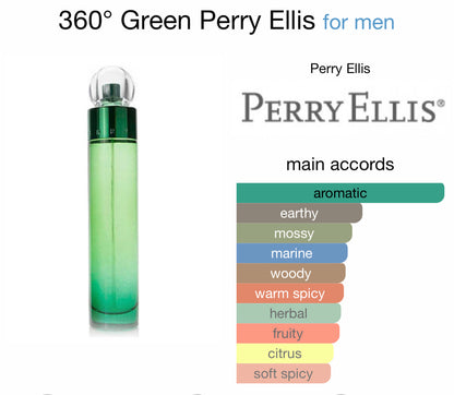 360° Verde Perry Ellis para hombre EDT 100ml