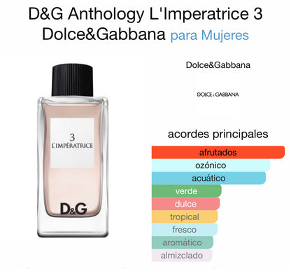 D&G Anthology L'Imperatrice 3 Dolce&Gabbana para Mujeres EDT 100ml