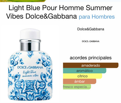 Light Blue Pour Homme Summer Vibes Dolce&Gabbana EDT 125ml