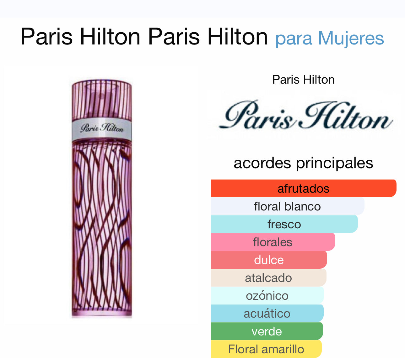 Paris Hilton Paris Hilton para Mujeres EDP 100ml