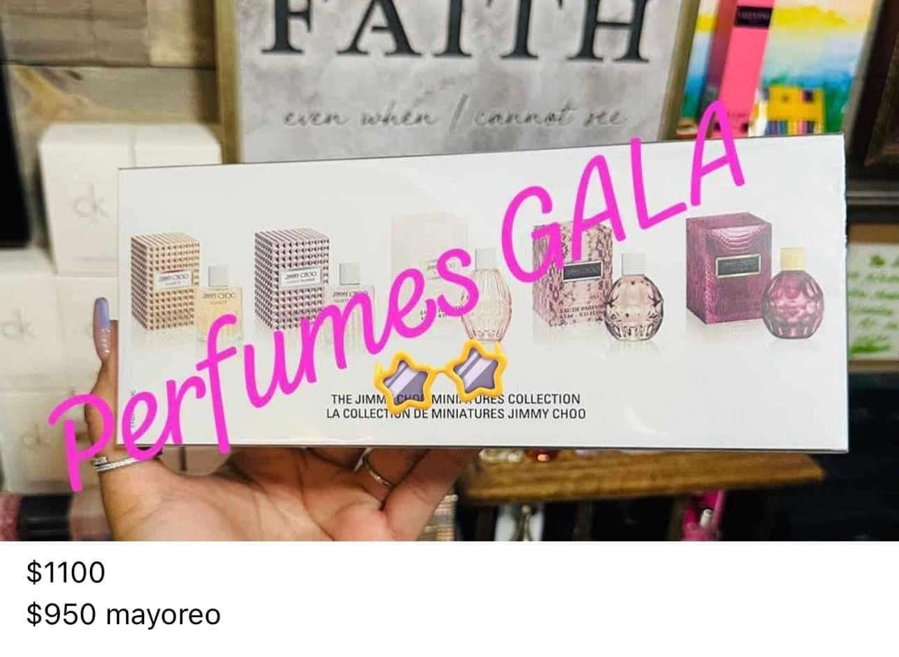 Jimmy choo set mini 5 piezas