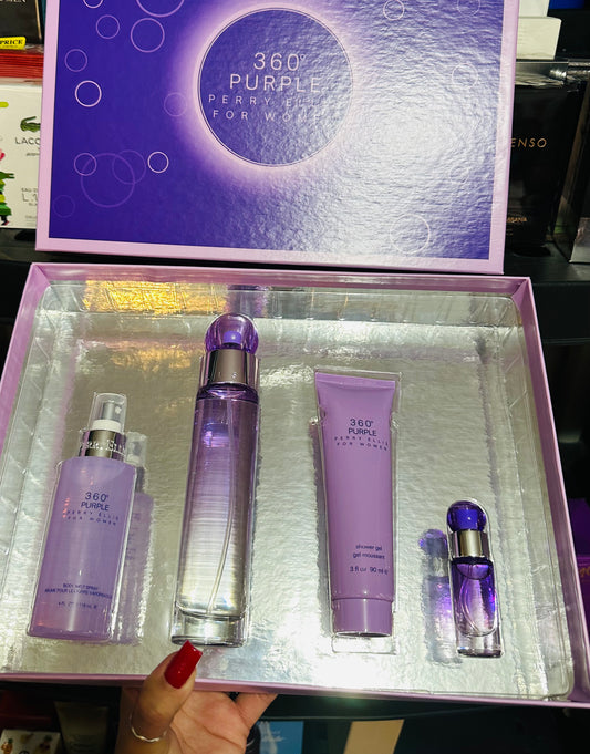 Perry Ellis purple set 4pc.
